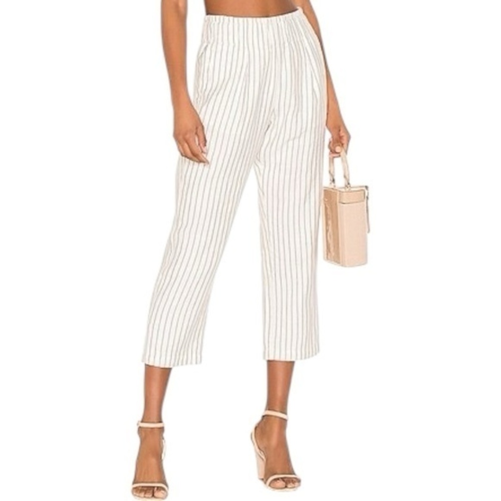NWT Joie Araona Porcelain Striped Linen Pants size S